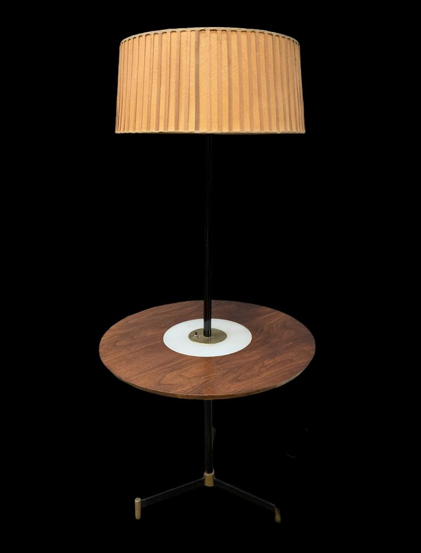 Mid Century Teak Side Table Floor Lamp, Thurston (1 of 5)
