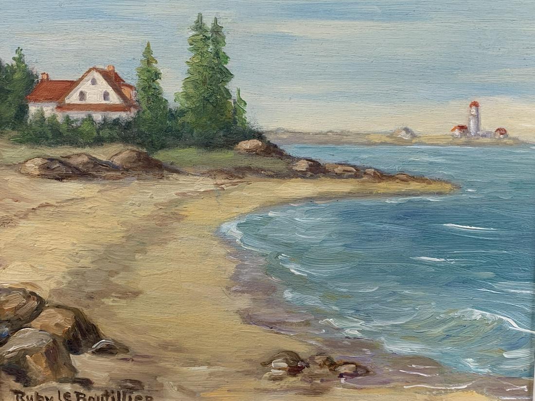 Ruby Leboutillier, Oil On Panel, Coastal Quebec (1 of 5)