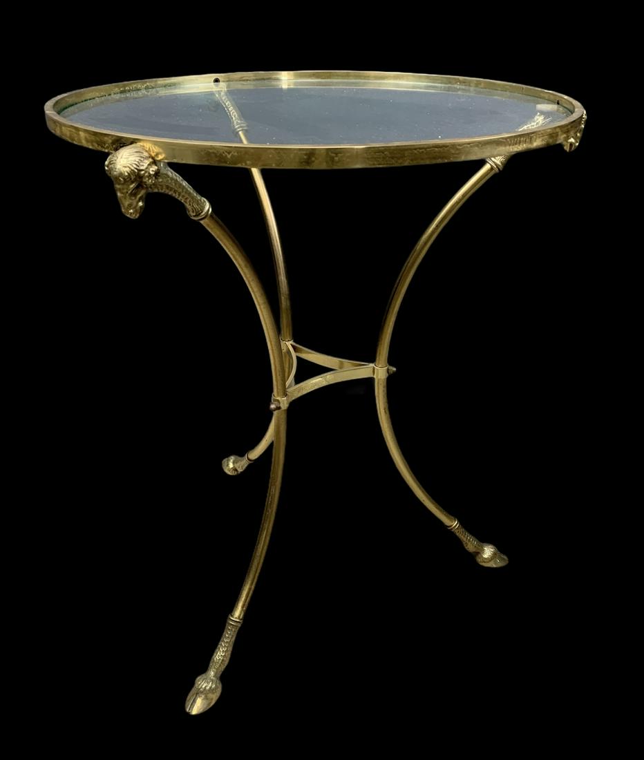 Hollywood Regency Maison Jansen Rams Head Table (1 of 4)