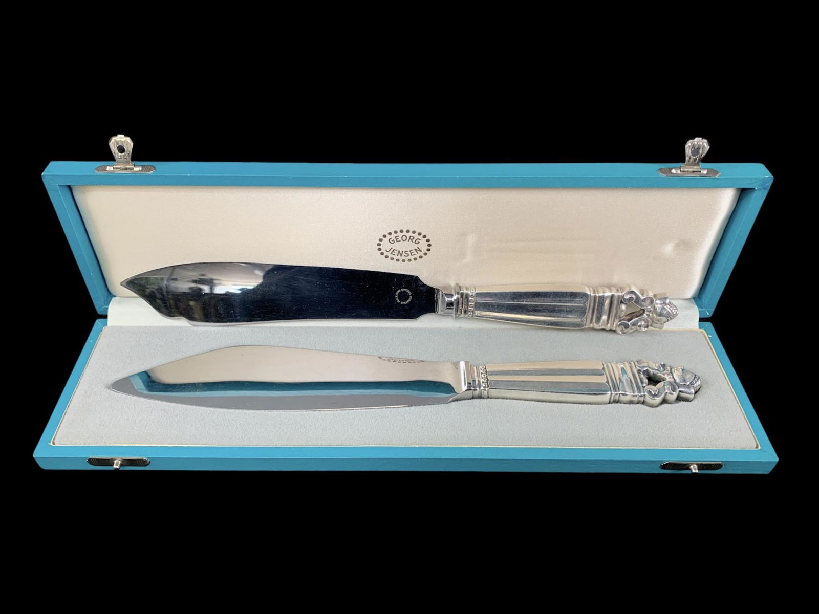 2 Georg Jensen Silver Serving Knives (1 of 6)