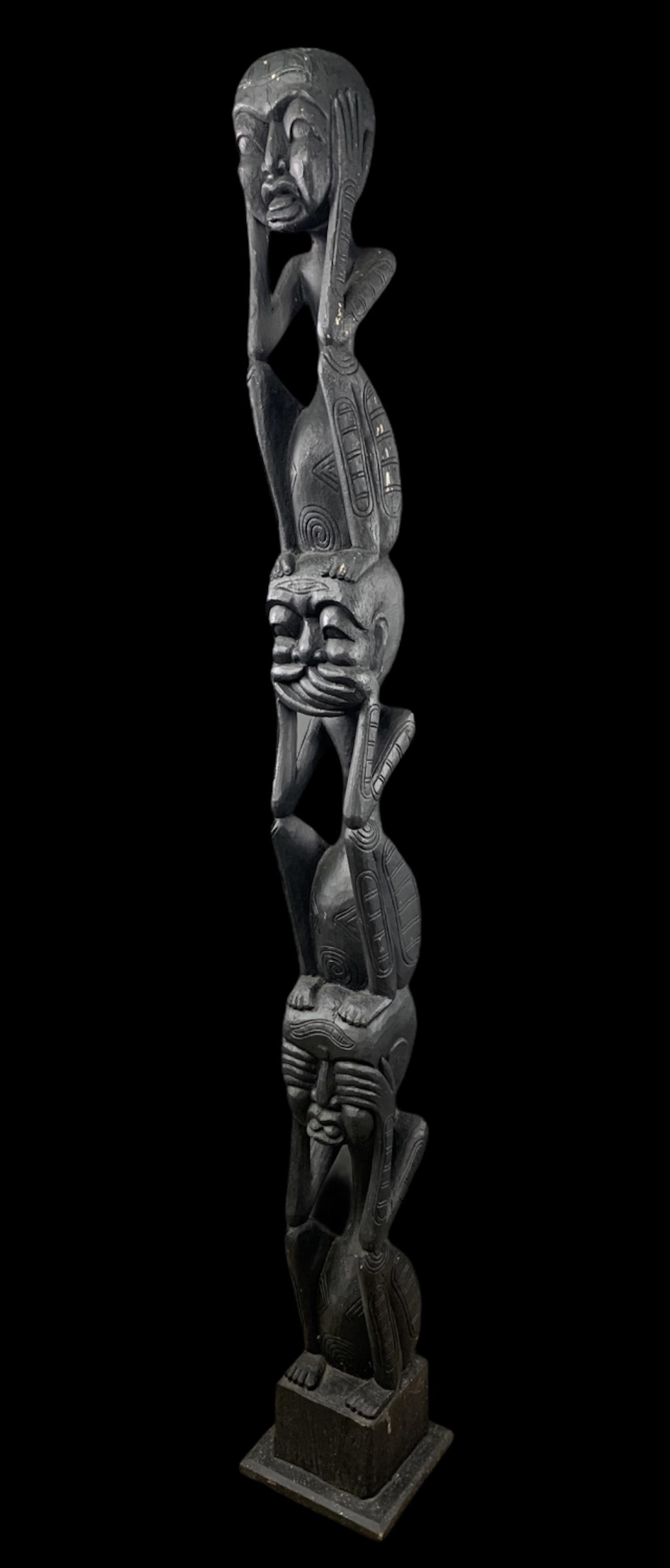 Antique Wood Carved Three Wise Men Totem (1 of 7)