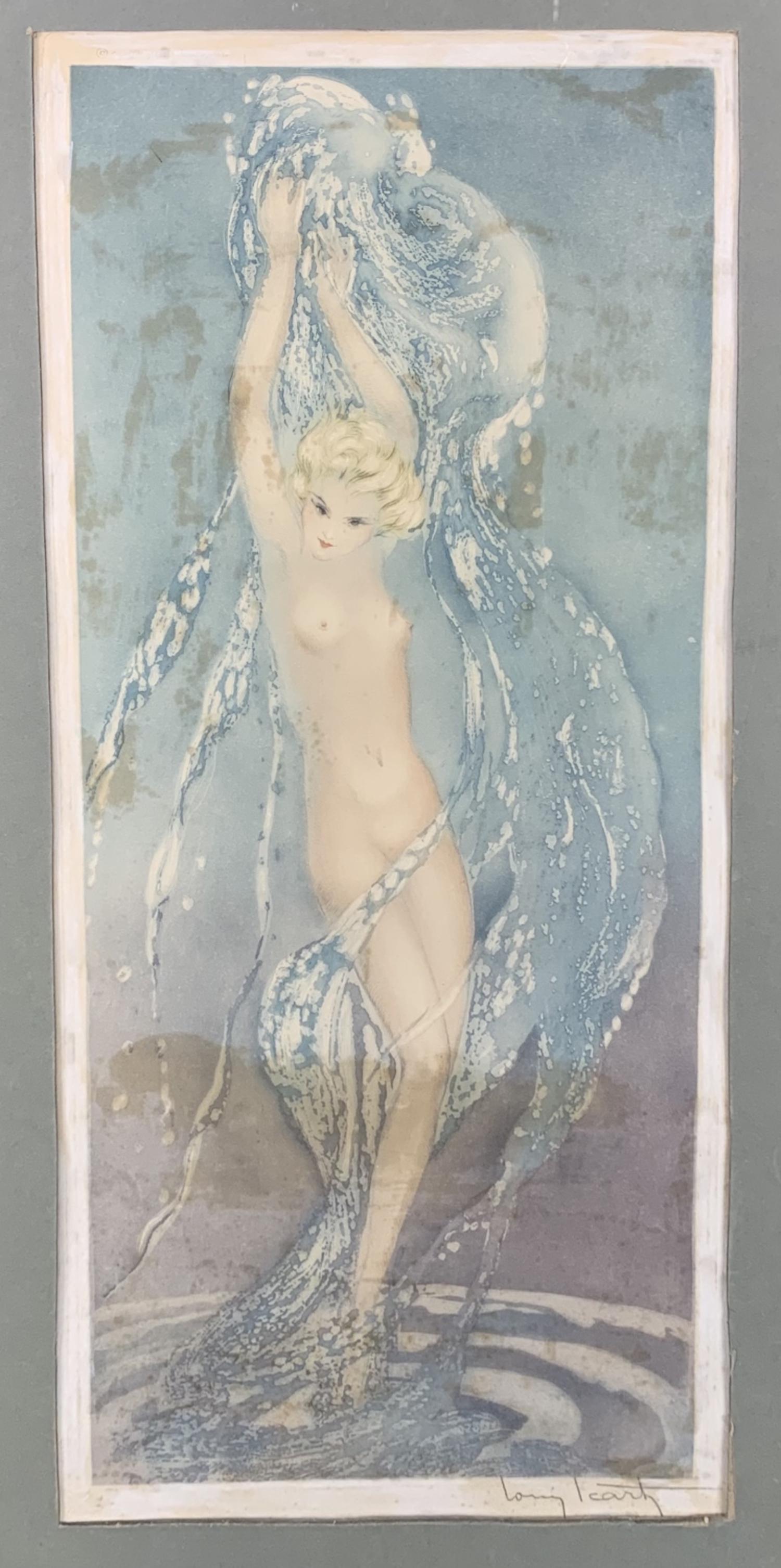 1936 Louis Icart Fountain Etching Aquatint Signed (1 of 10)