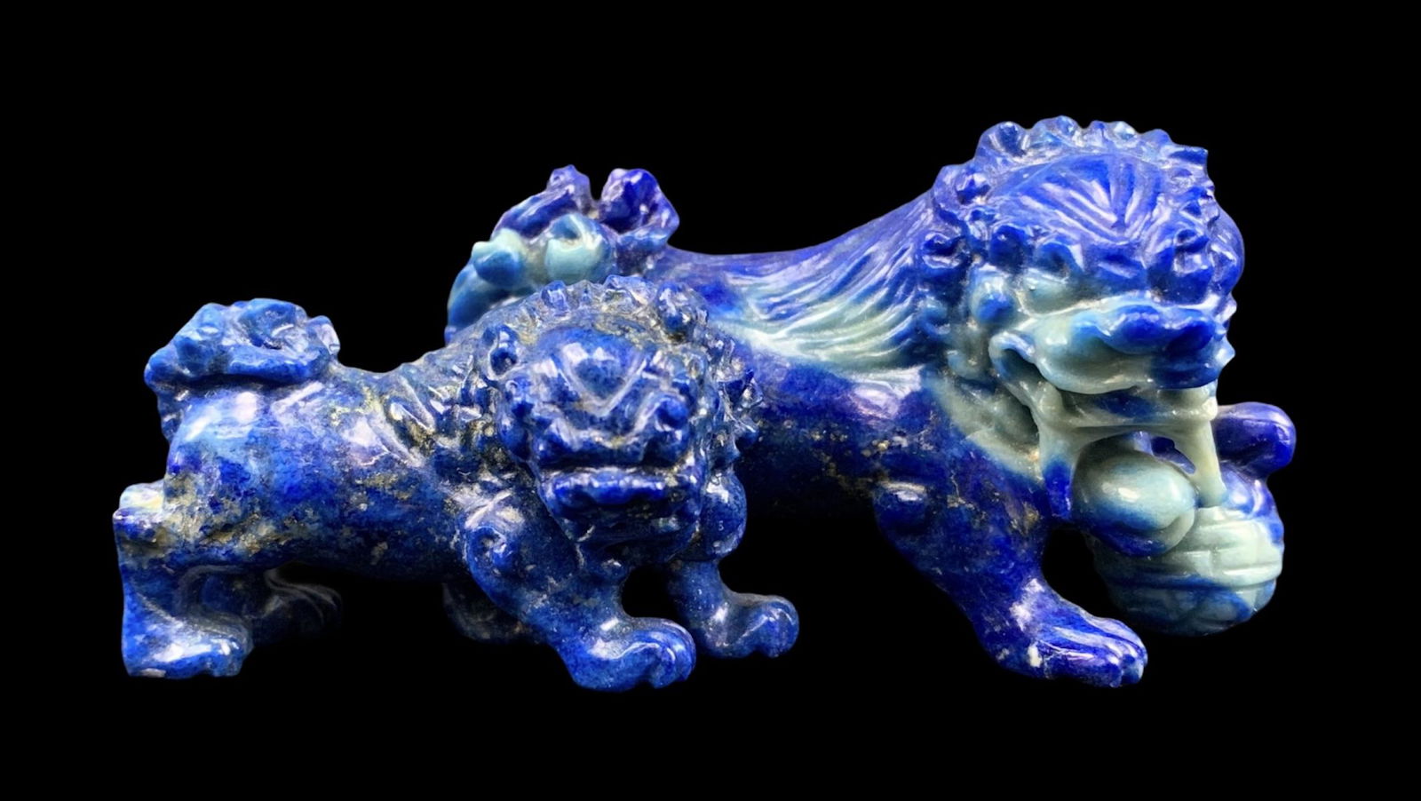 Chinese Lapis Lazuli Fu Dog Group (1 of 7)