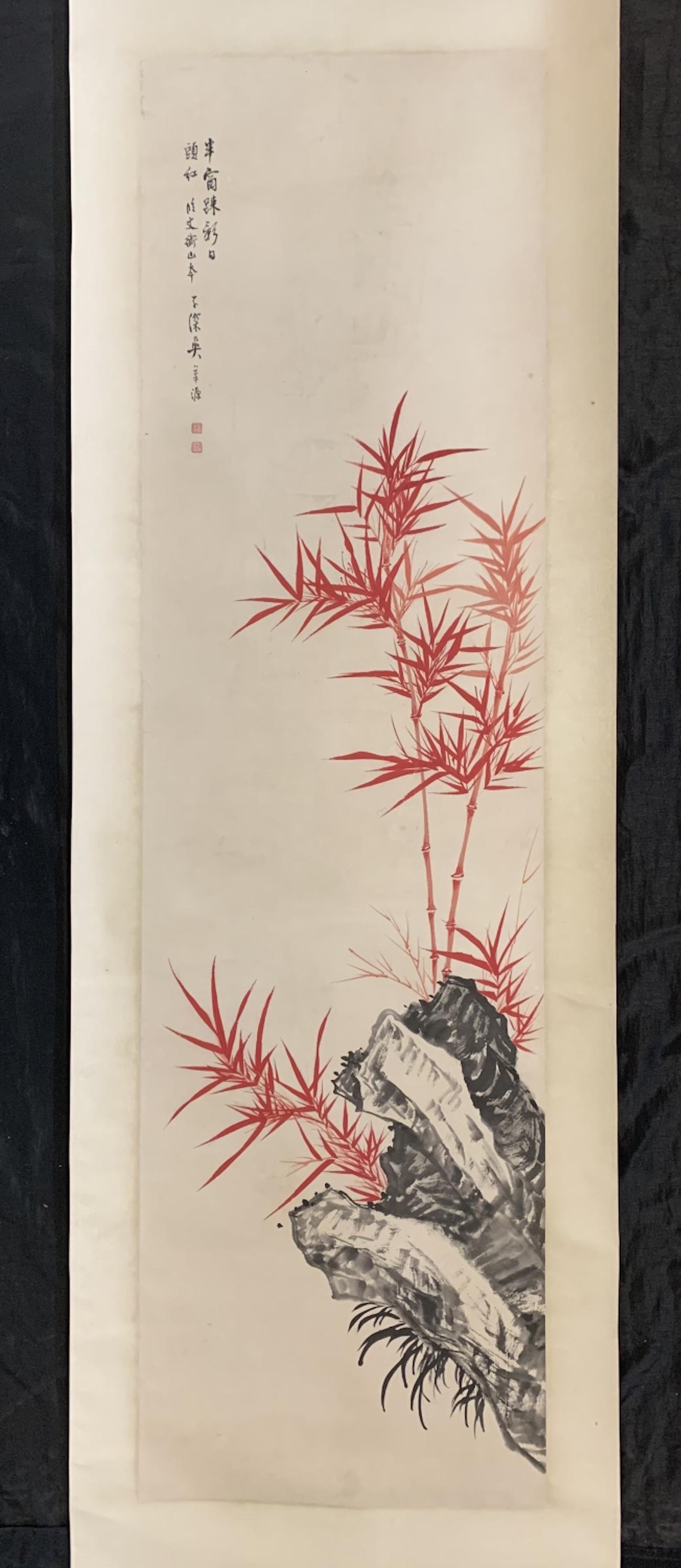 Antique Japanese Hanging Scroll, Landscape (1 of 9)