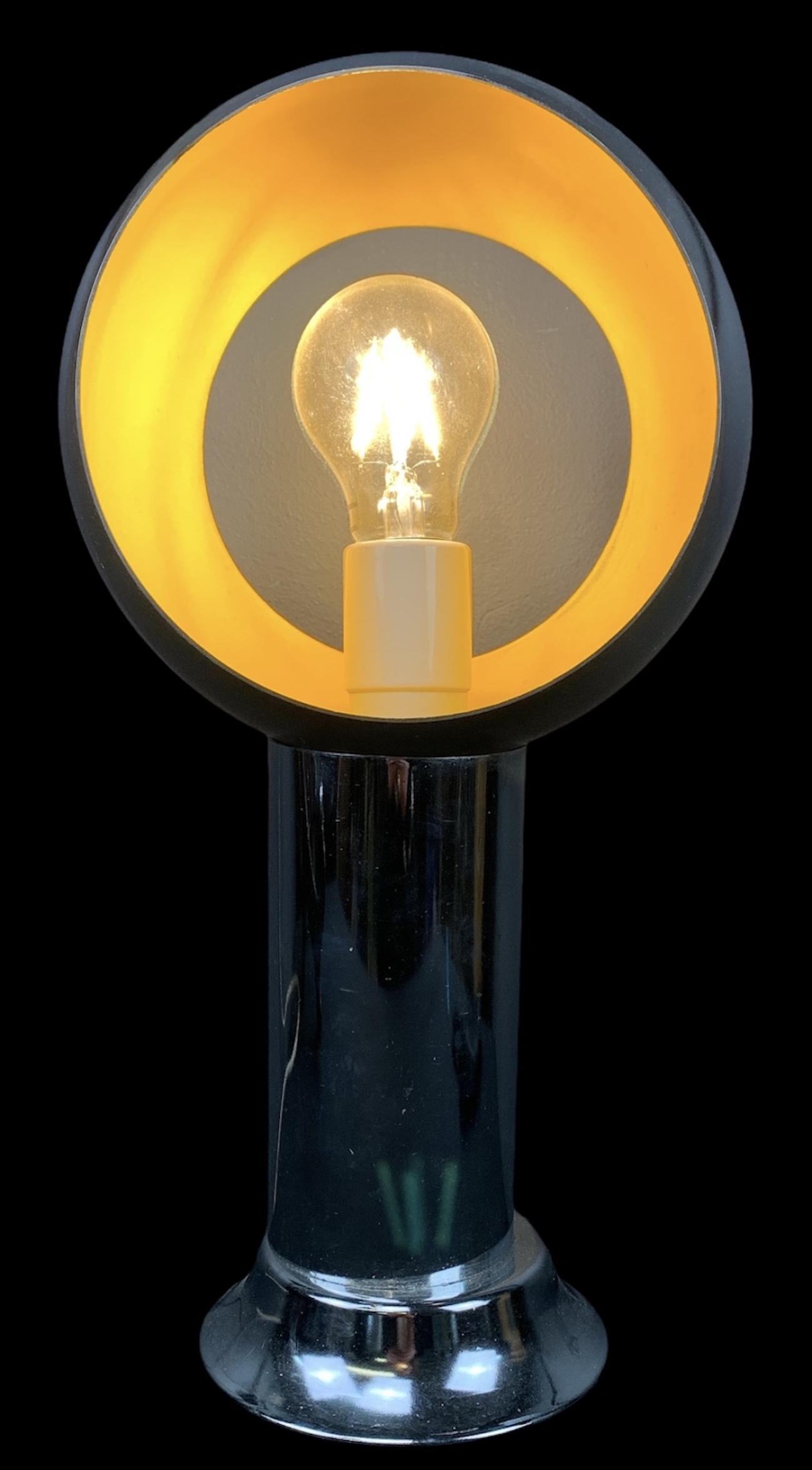 Space Age Modernist Chrome Eyeball Table Lamp (1 of 4)