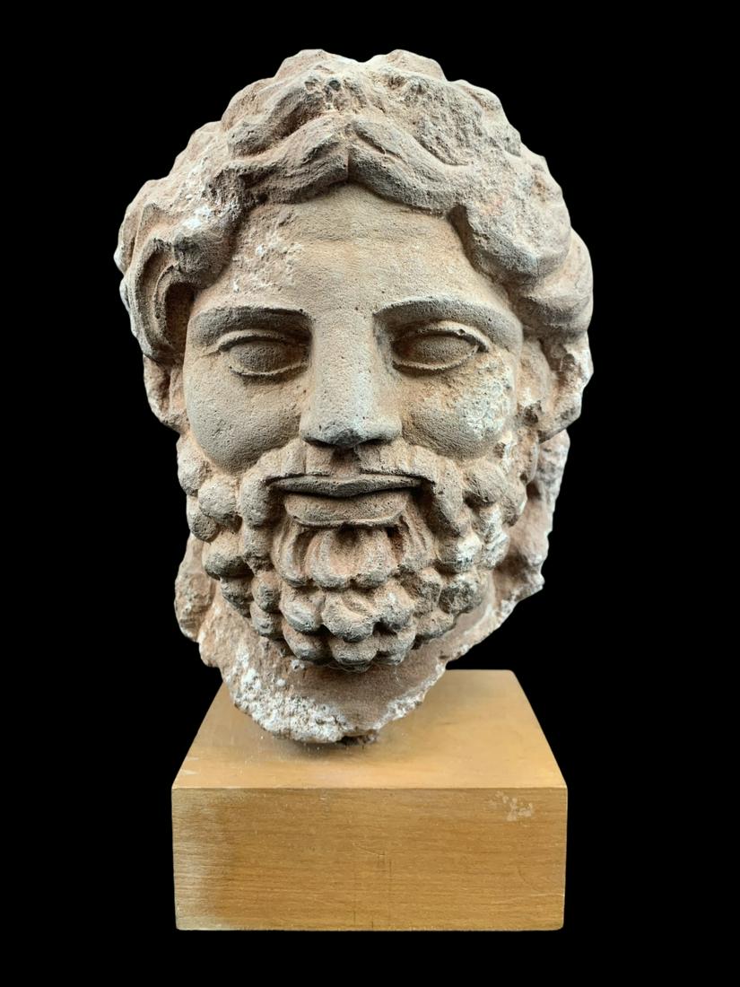 Classical Style Terracotta Mounted Bust (1 of 4)