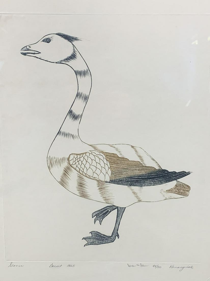 Kananginak Pootoogook, Engraving, Goose (1 of 7)