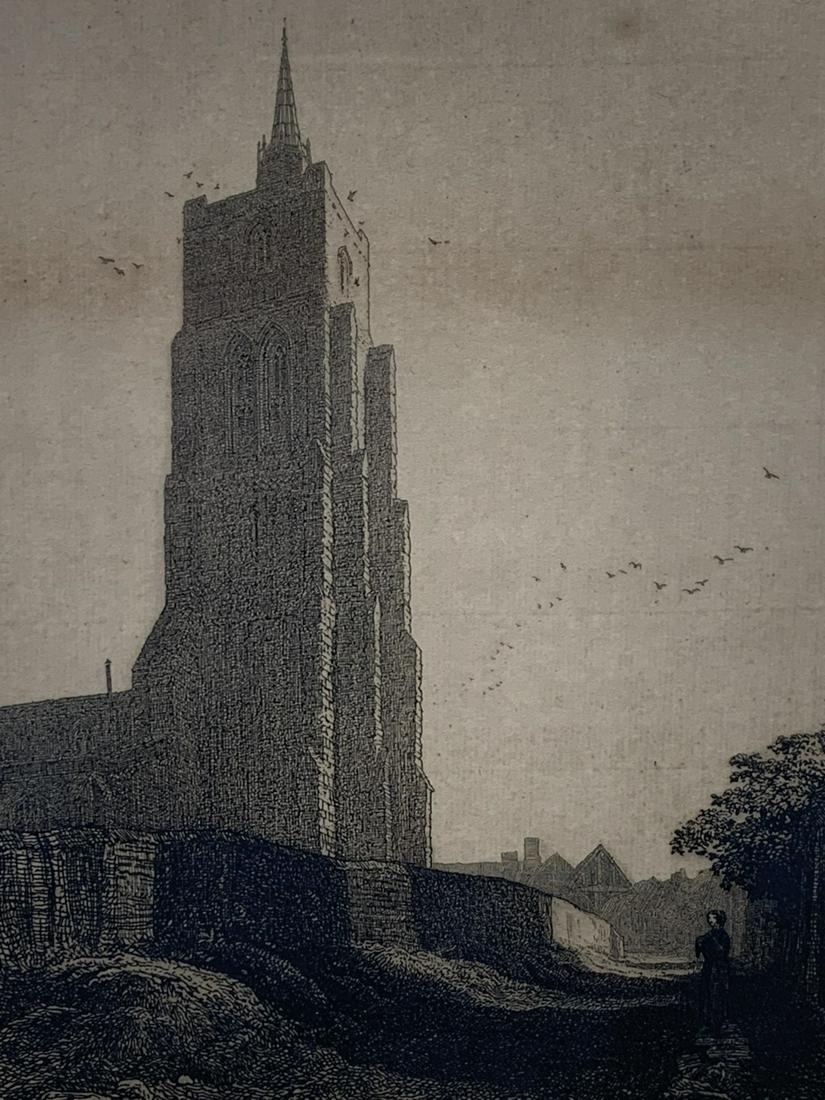 Frederick L. Griggs, Etching, Ashwell 1914, Signed (1 of 5)