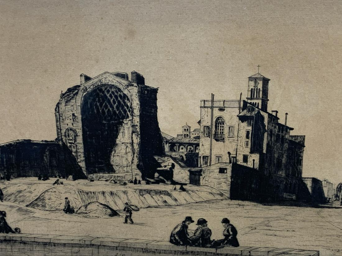Job Nixon, Drypoint, Temples Of Venus And Rome (1 of 9)
