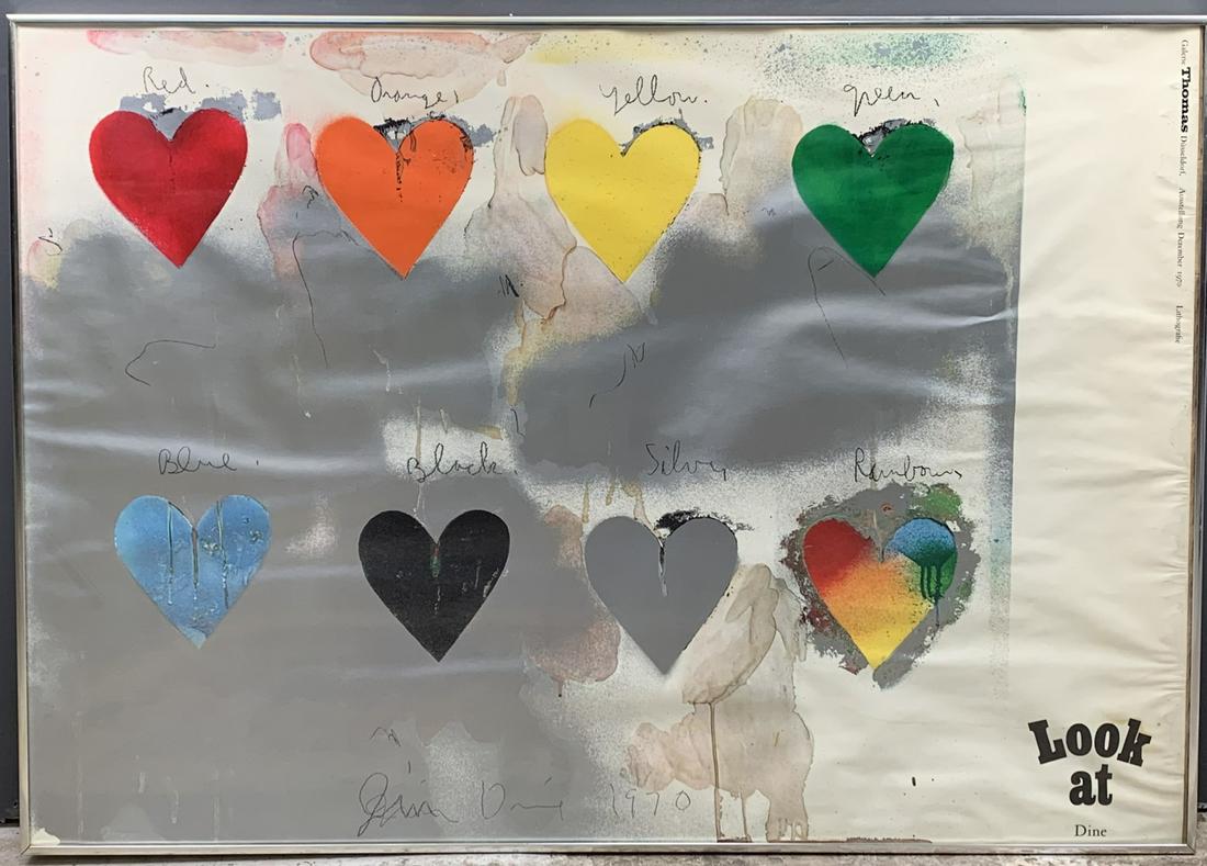 Jim Dine Exhibition Poster 1970 Thomas Gallery (1 of 6)