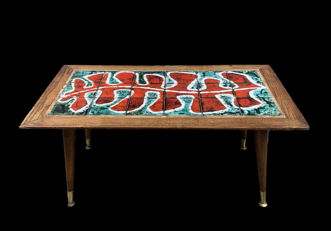 Mid Century Modernist Tile Top Coffee Table (1 of 6)