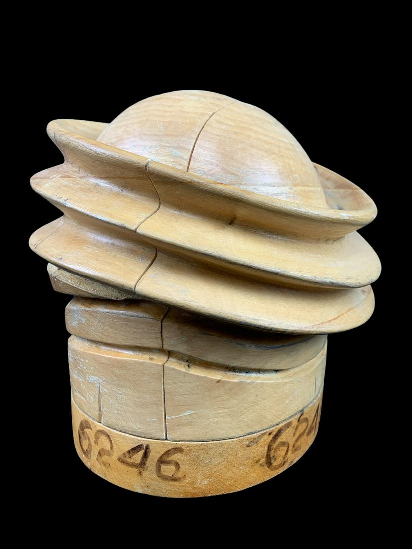 Vintage Millinery Forme Paris Wood Hat Block Mold (1 of 6)