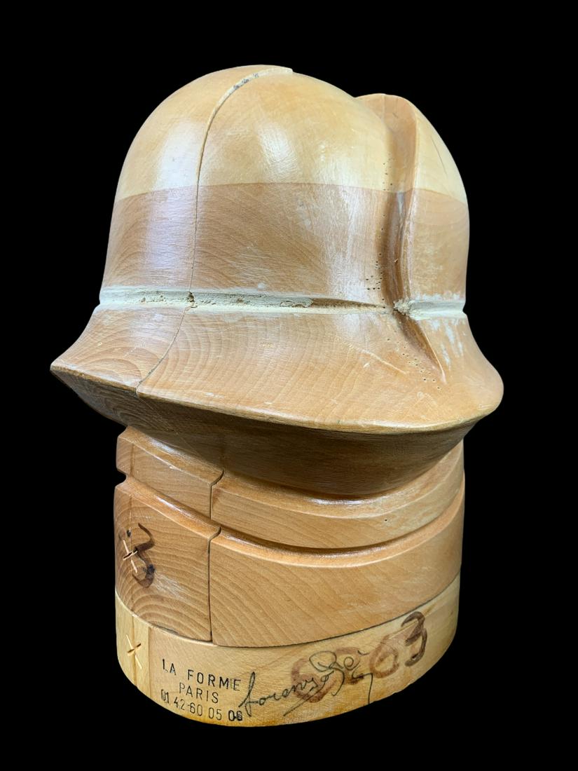 Vintage Millinery Forme Paris Wood Hat Block Mold (1 of 7)