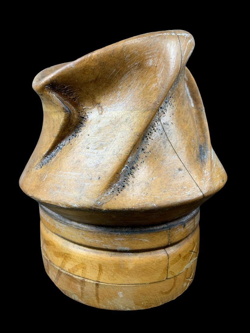 Vintage Millinery Forme Paris Wood Hat Block Mold (1 of 7)