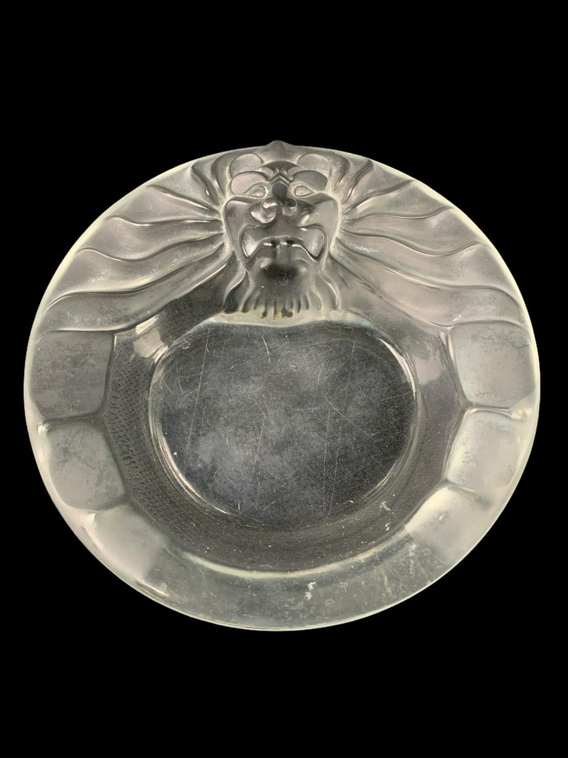 Lalique Tete De Lion Ashtray (1 of 4)