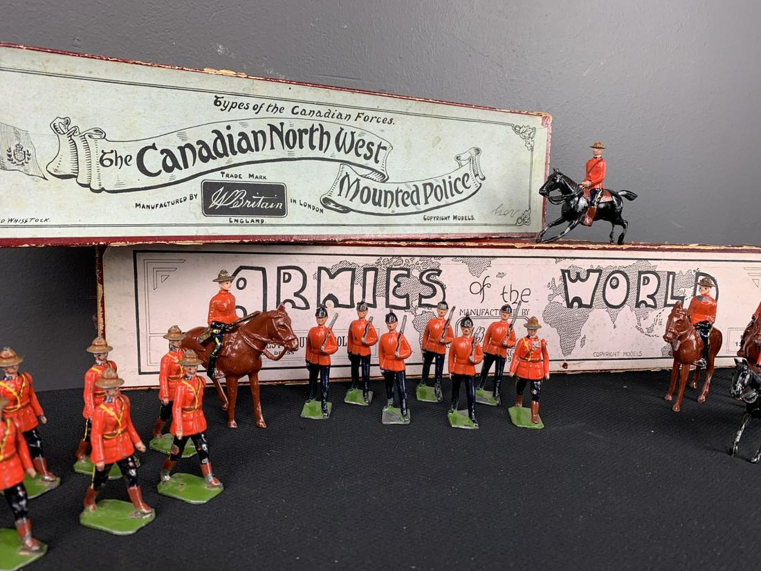 W. Britain Metal Toy Soldiers, Mounted Police Rcmp (1 of 6)