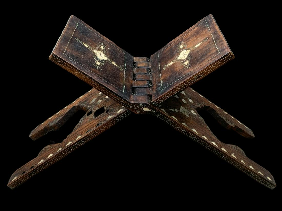 Syrian Mother Of Pearl Inlaid Quran Book Stand (1 of 6)
