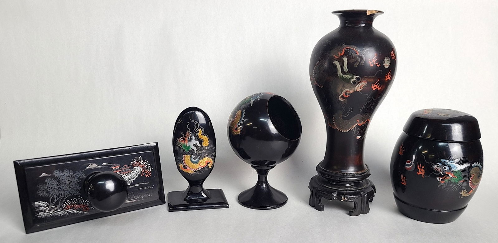 Lot Of Foochow Chinese Lacquer Ware (1 of 13)