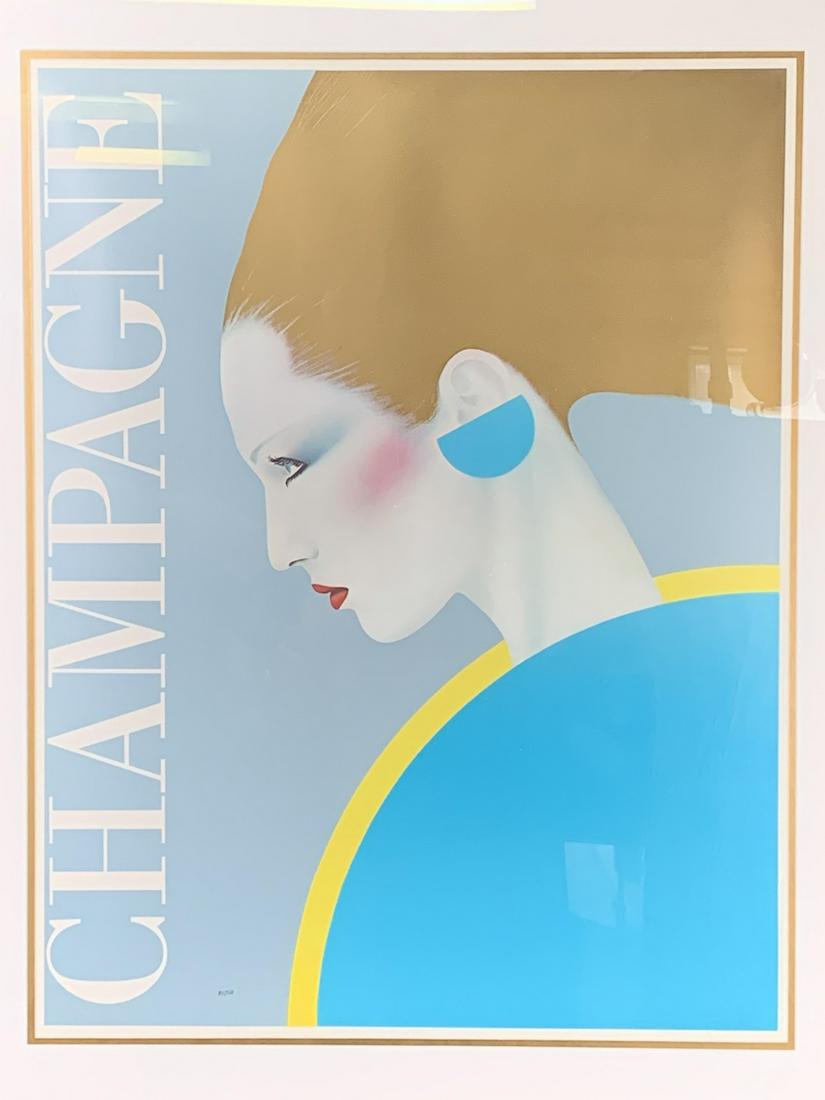 1981 Champagne Ad Lithograph By Gerard Razzia (1 of 7)