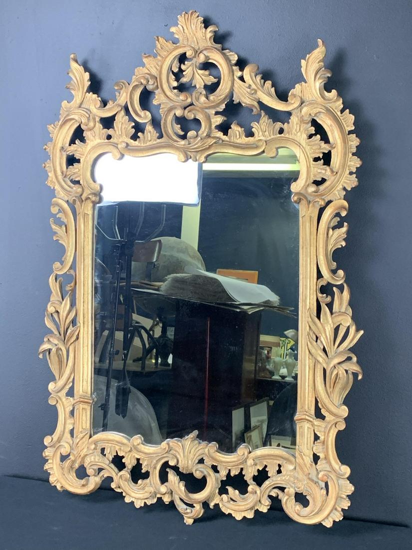 Vintage Gilt Carved Wood Florentine Mirror (1 of 4)