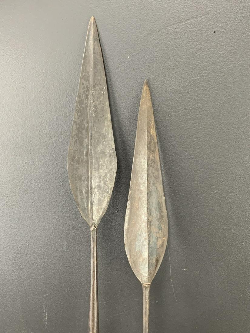 Lot Of 2 African Hunting Spears, Maasai (1 of 6)