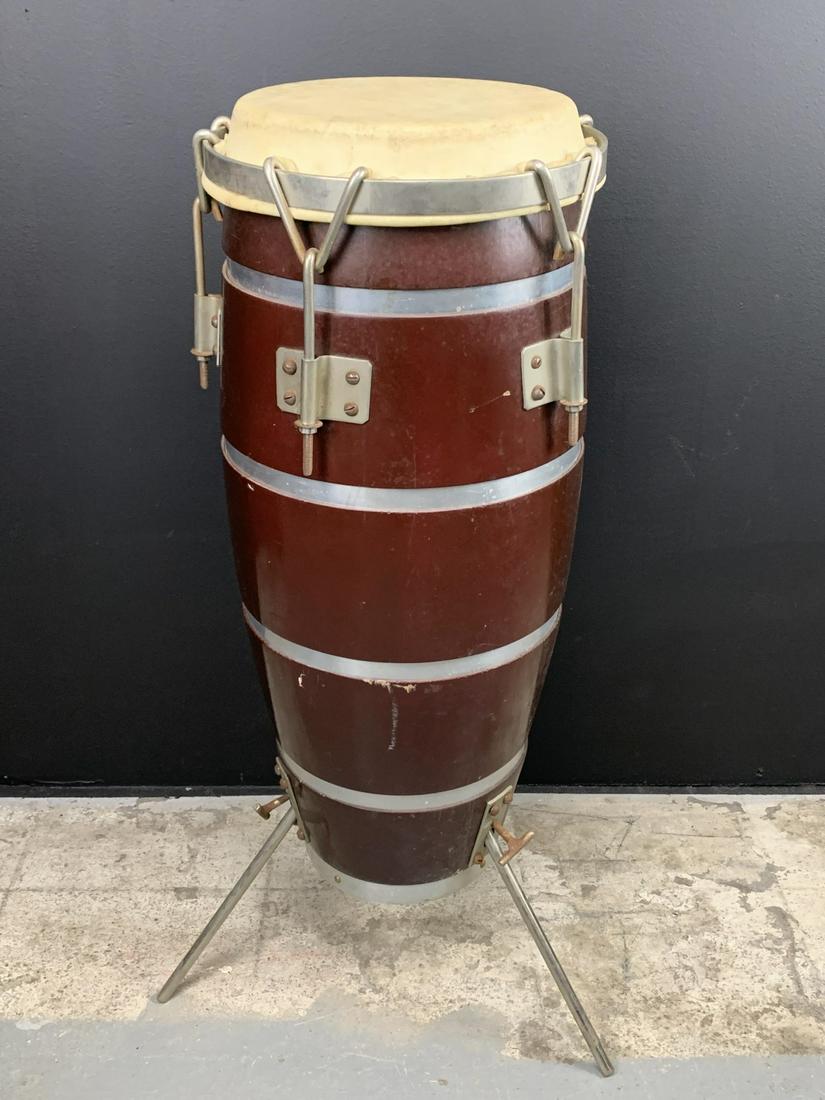 Vintage Mexico Conga Drum Retractable Tripod Feet (1 of 6)