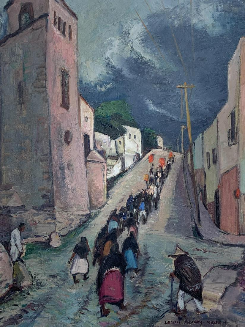 Leonard Brooks, Oil, Dia De Los Muertos Parade (1 of 4)