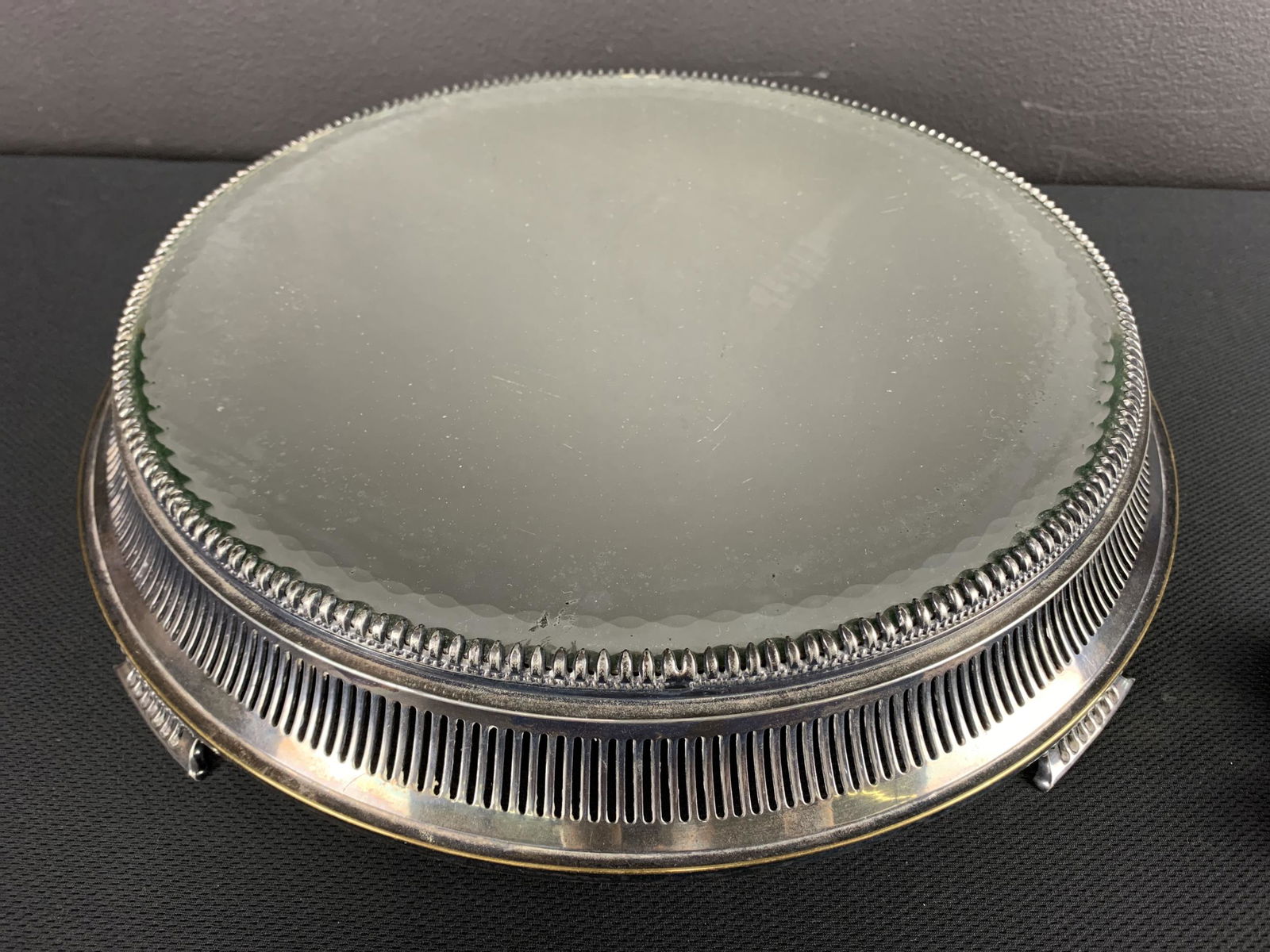 Antique Forbes Silver Plated Mirror Plateau (1 of 5)