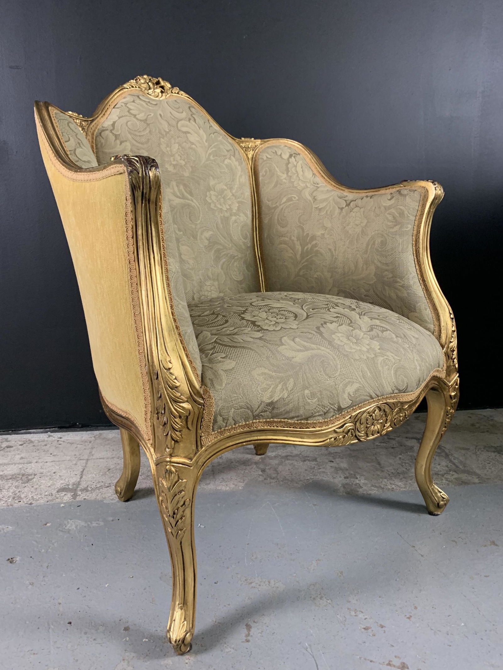 Gilt French Armchair With Acanthus Scroll (1 of 7)