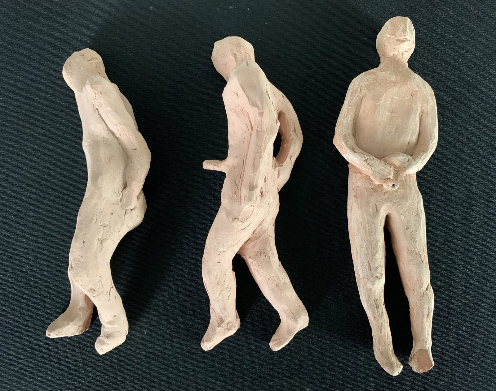 Marcel Lemyre, 3 Clay Figures, Ceramic #2, 1987 (1 of 7)