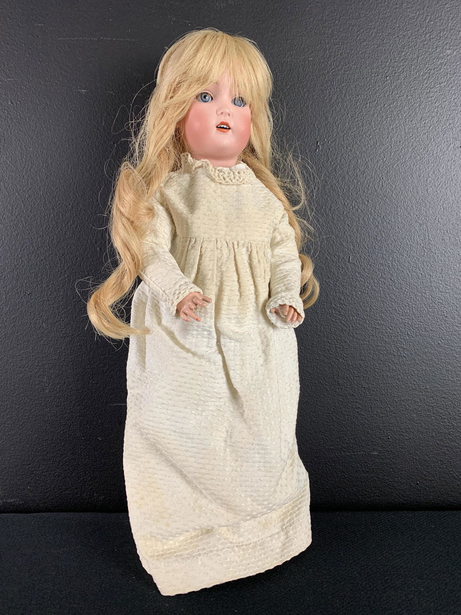 German Bisque Porcelain Doll, Sleep Eyes (1 of 7)