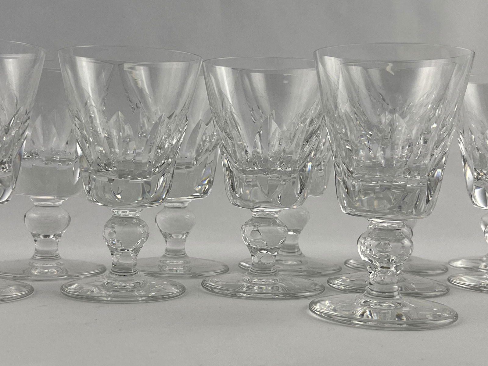 Set of 12 St. Louis French Cut Crystal Glasses (1 of 7)