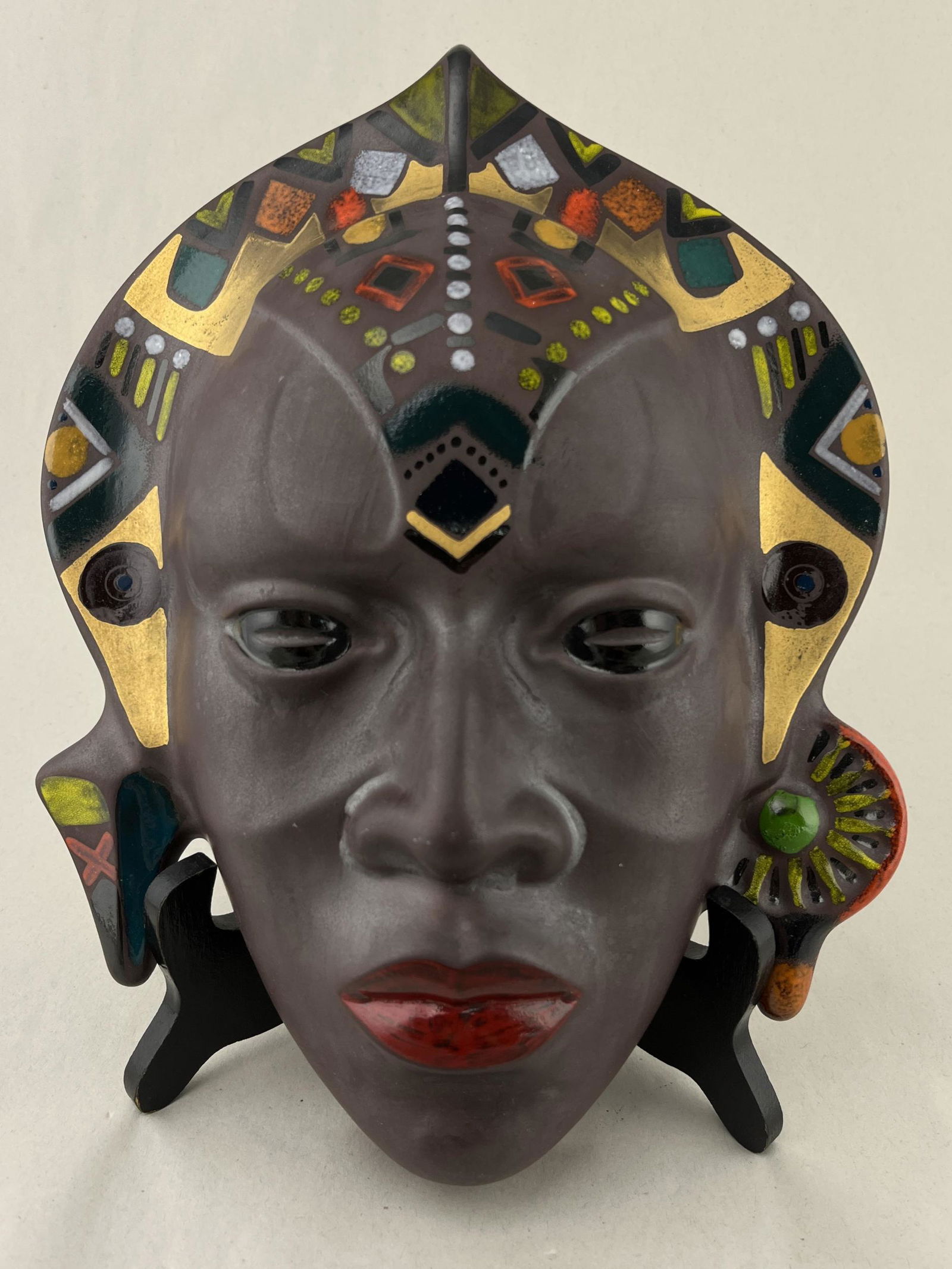 Art Deco Porcelain Wall Mask (1 of 5)