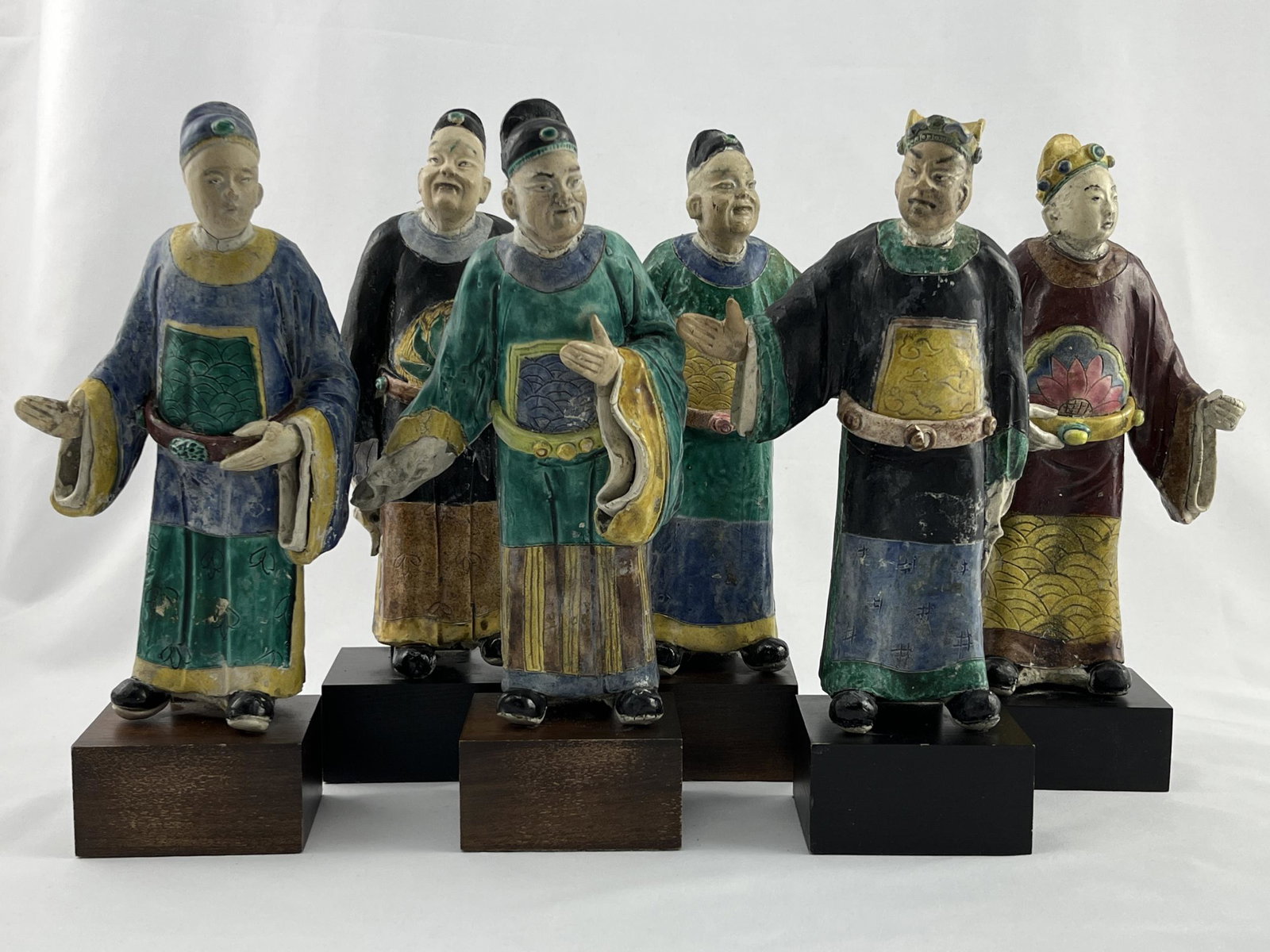 Lot of 6 Chinese Figurines / Wise Men (1 of 9)