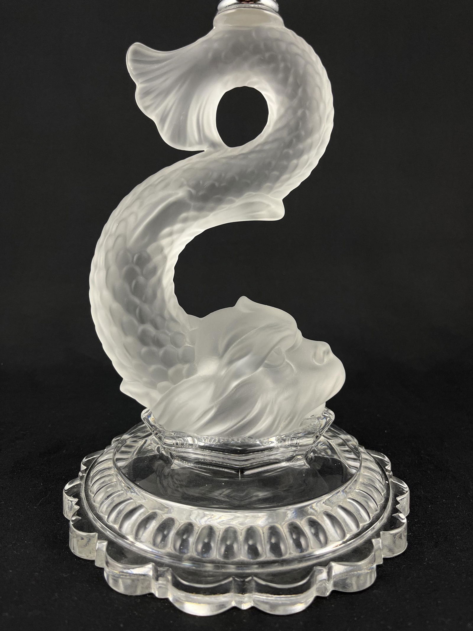 Baccarat Crystal Dolphin Table Lamp (1 of 8)