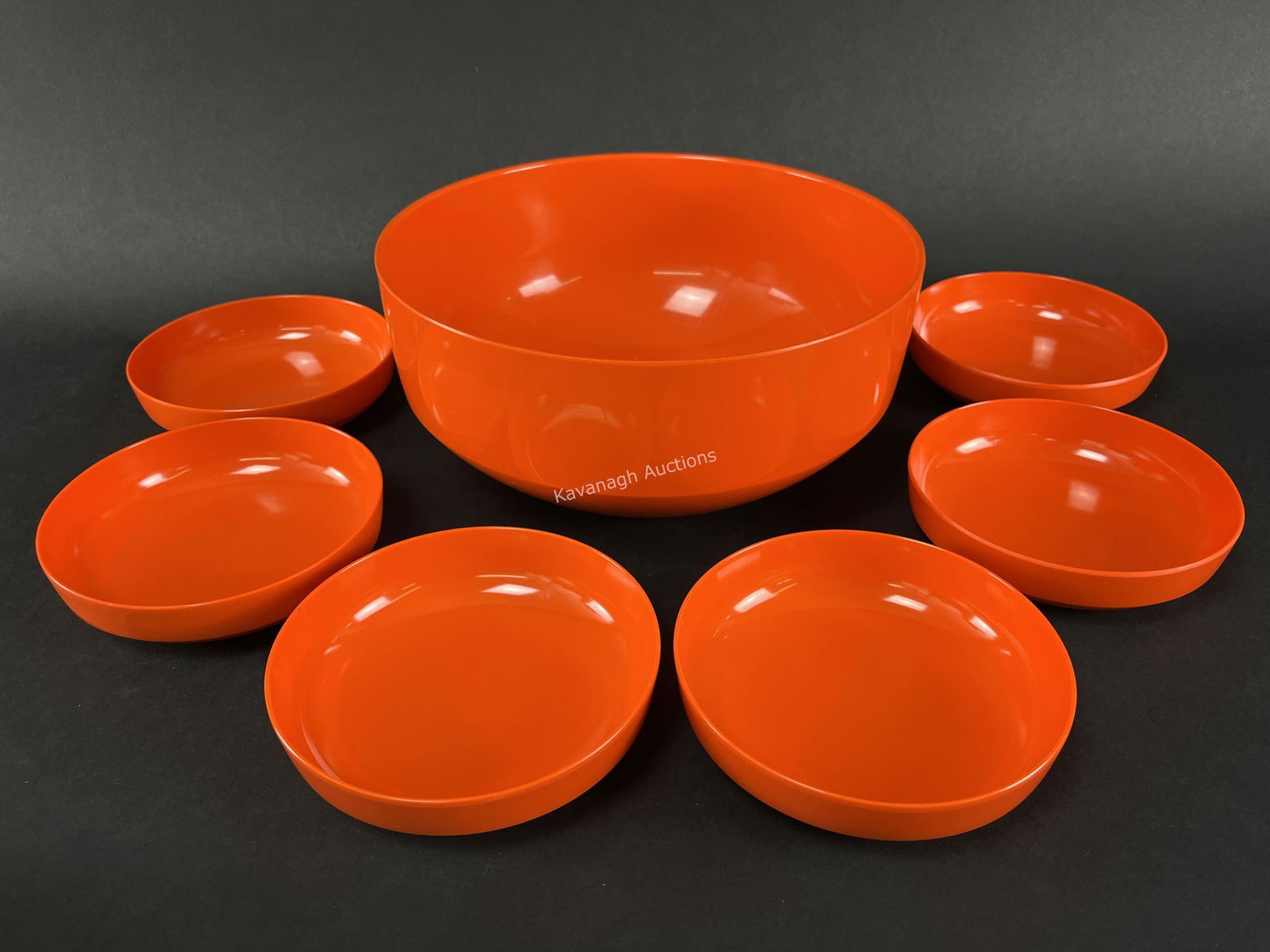 1970s Rosti Denmark Soren Andersen Salad Bowl Set (1 of 6)