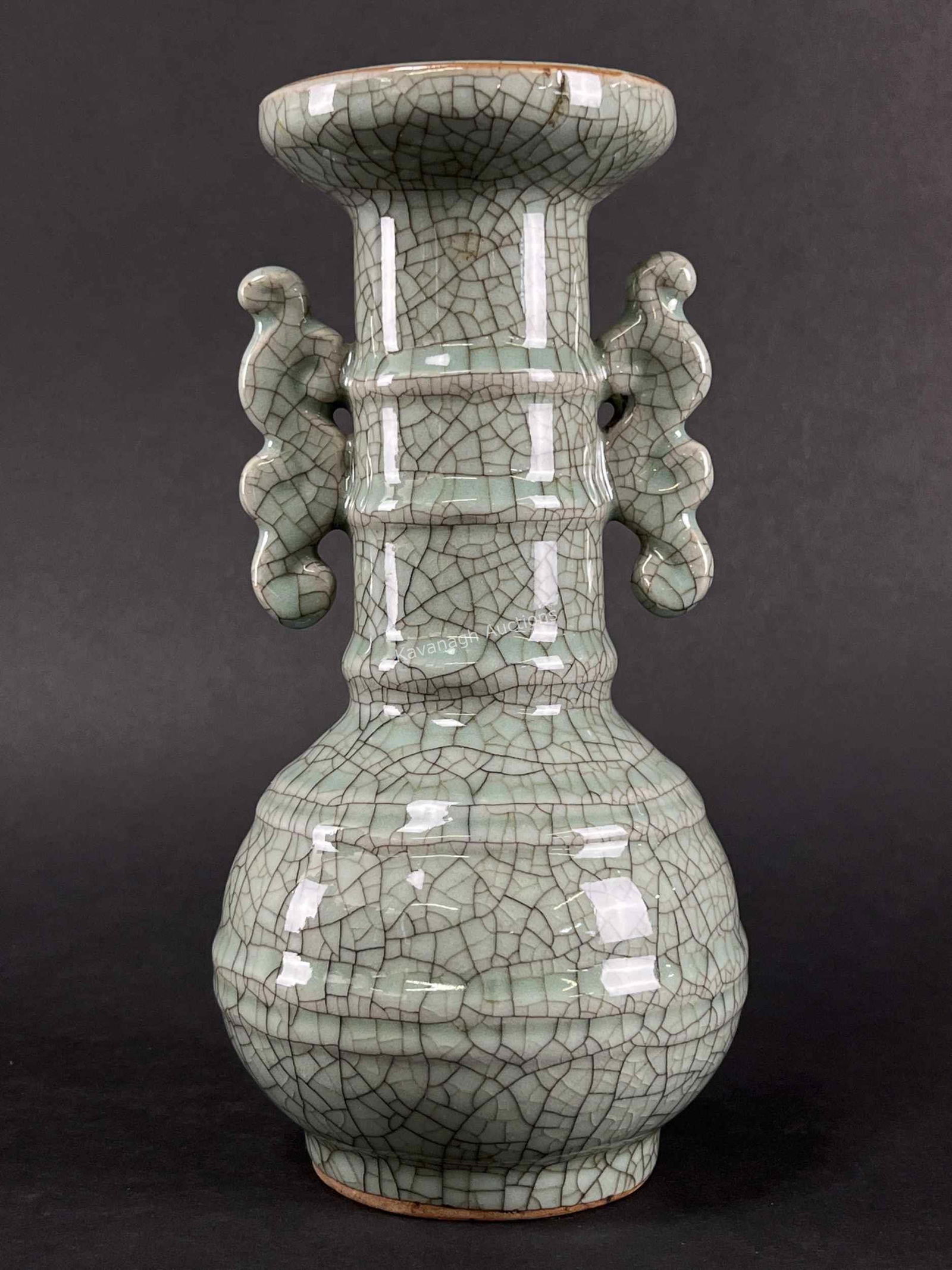 Signed Chinese Crackle Vase (1 of 7)
