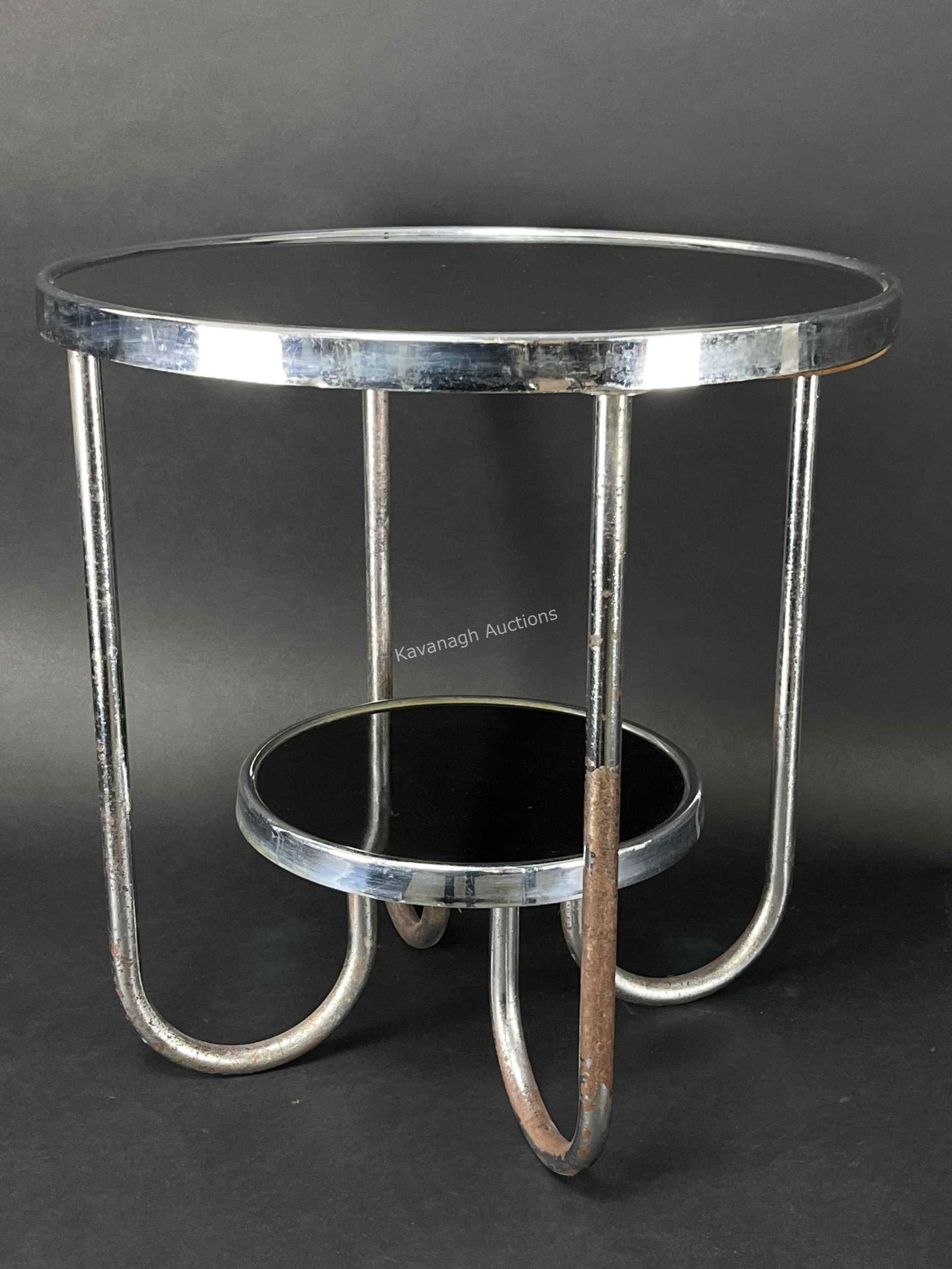 Bauhaus Art Deco Tubular Loop Table Artur Drodz (1 of 5)
