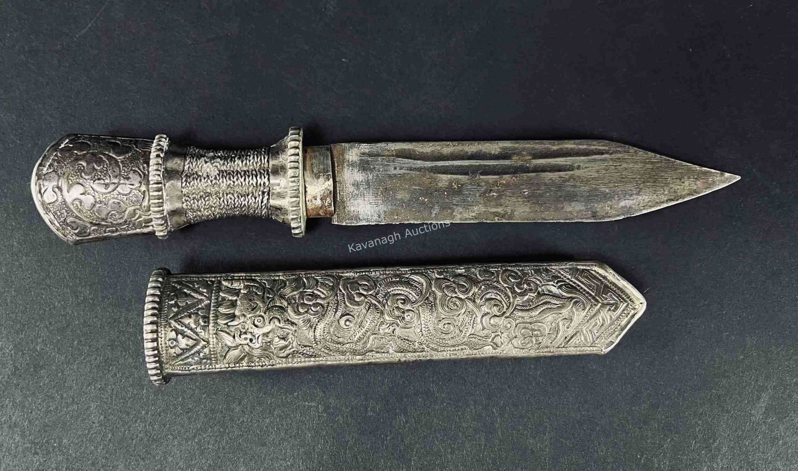 Antique Silver Nepal Dragon Dagger (1 of 10)