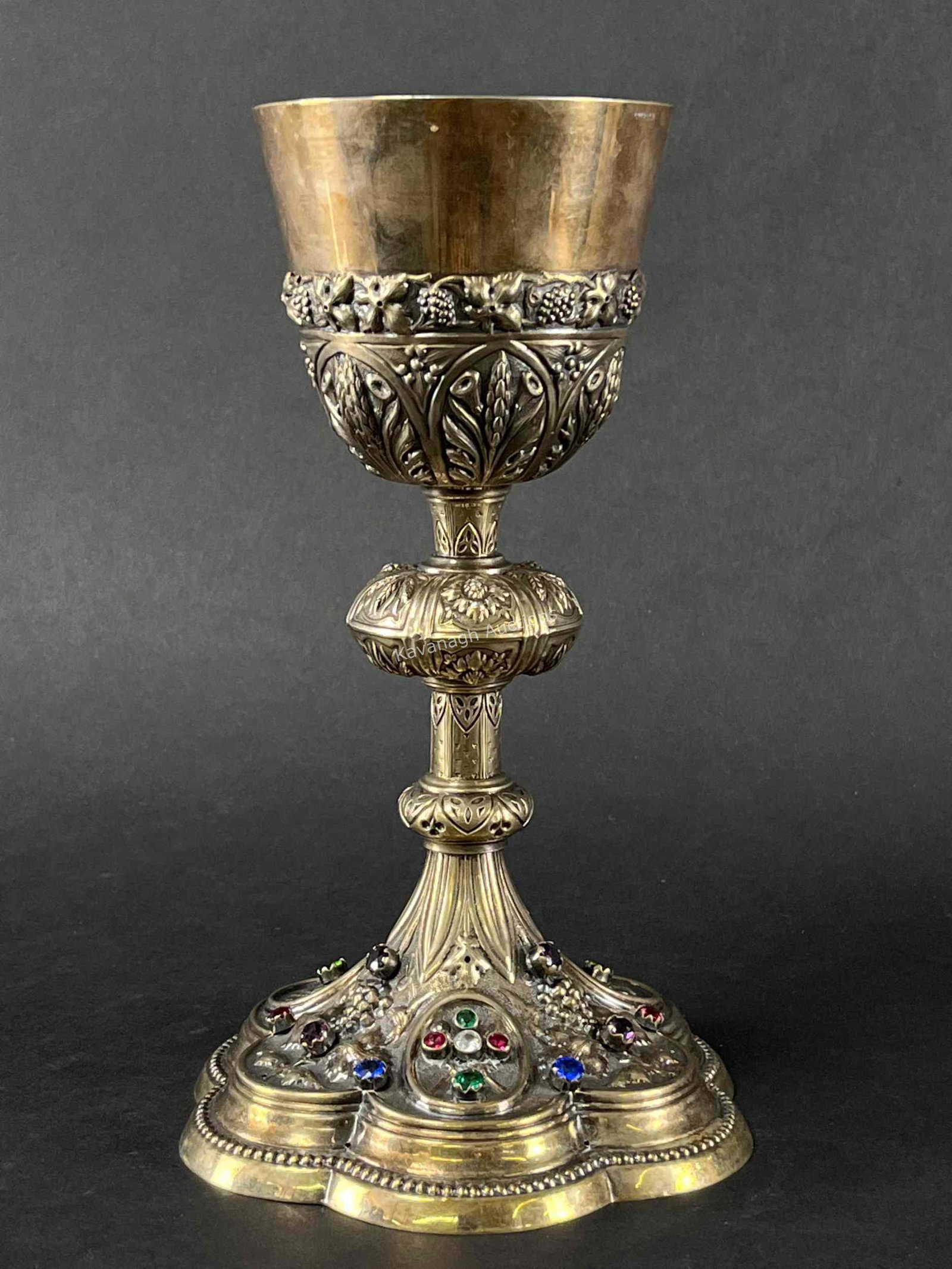Vermeil Sterling American Chalice, Benziger Bros (1 of 18)
