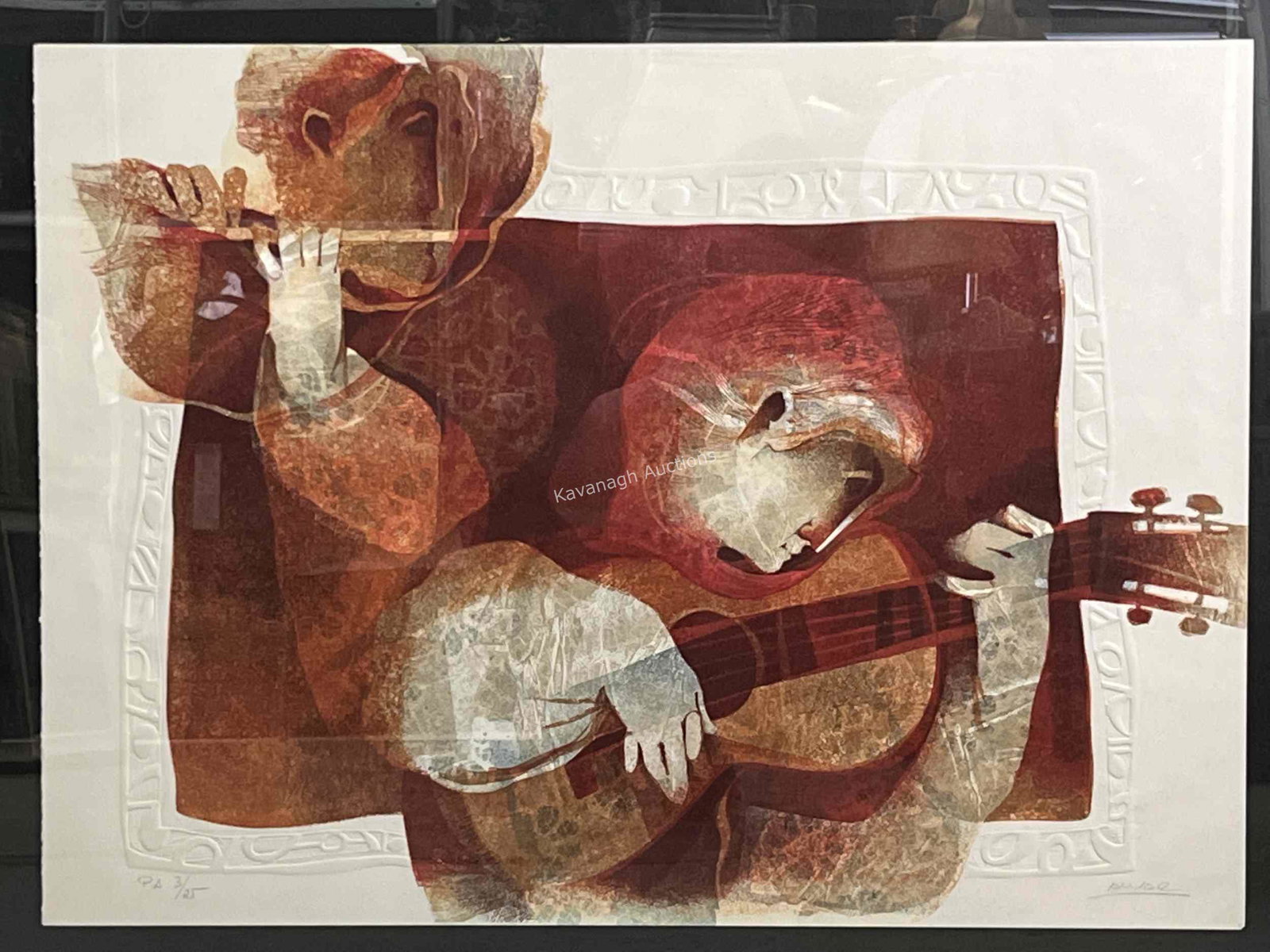 Alvar Sunol Coloured Lithograph Commenca La Musica (1 of 6)