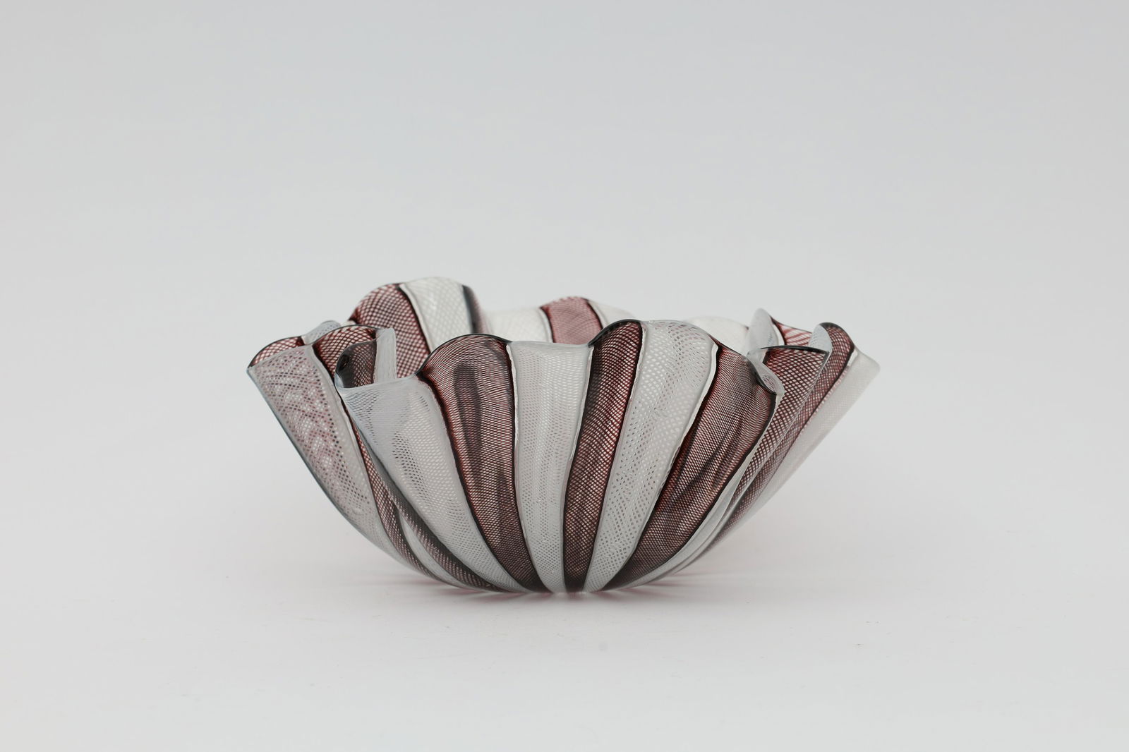 Lrg Signed Fulvio Bianconi Venini Fazzoletto Vase (1 of 9)