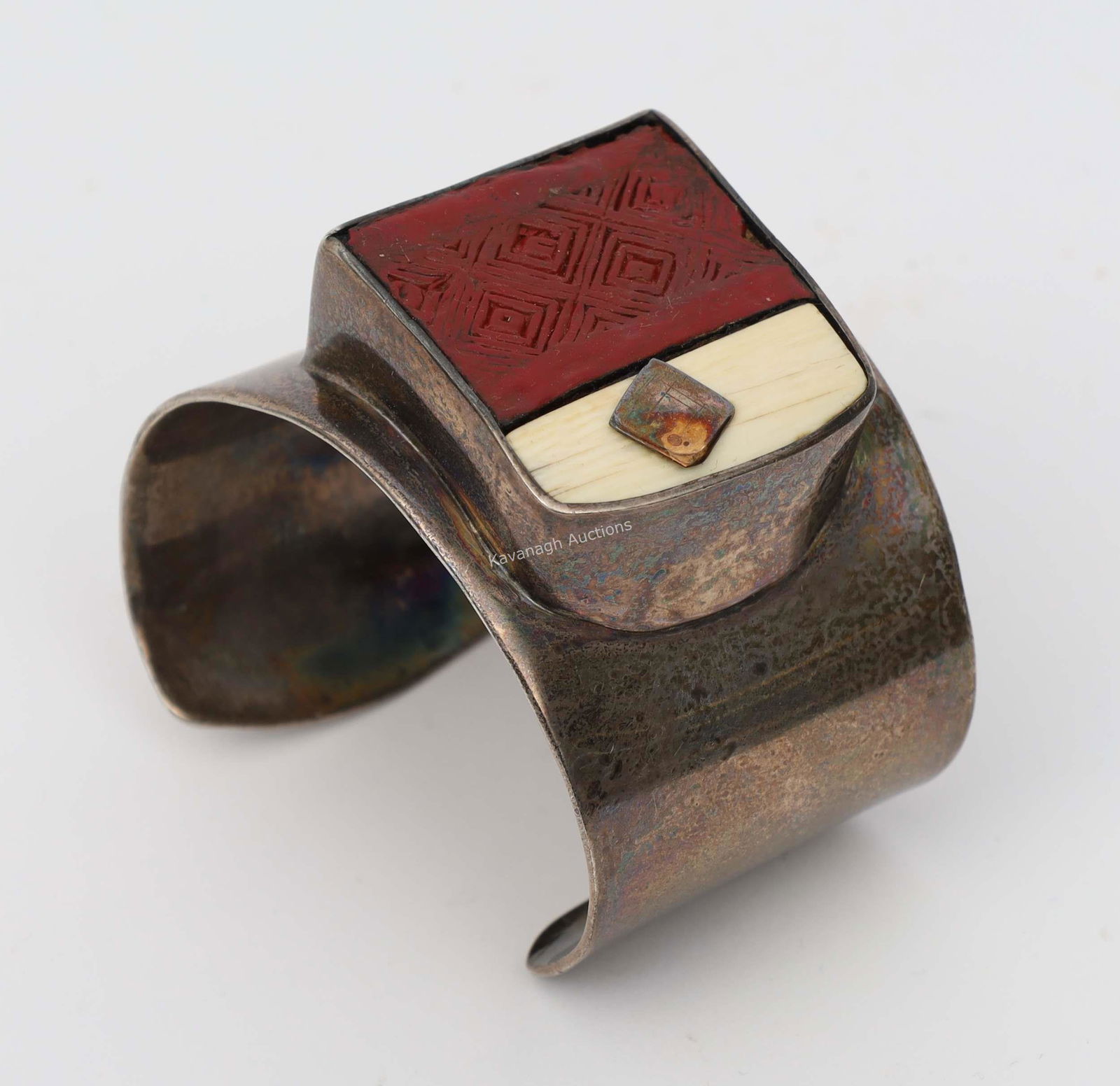 Brutalist Sterling Silver Cuff Bracelet (1 of 10)