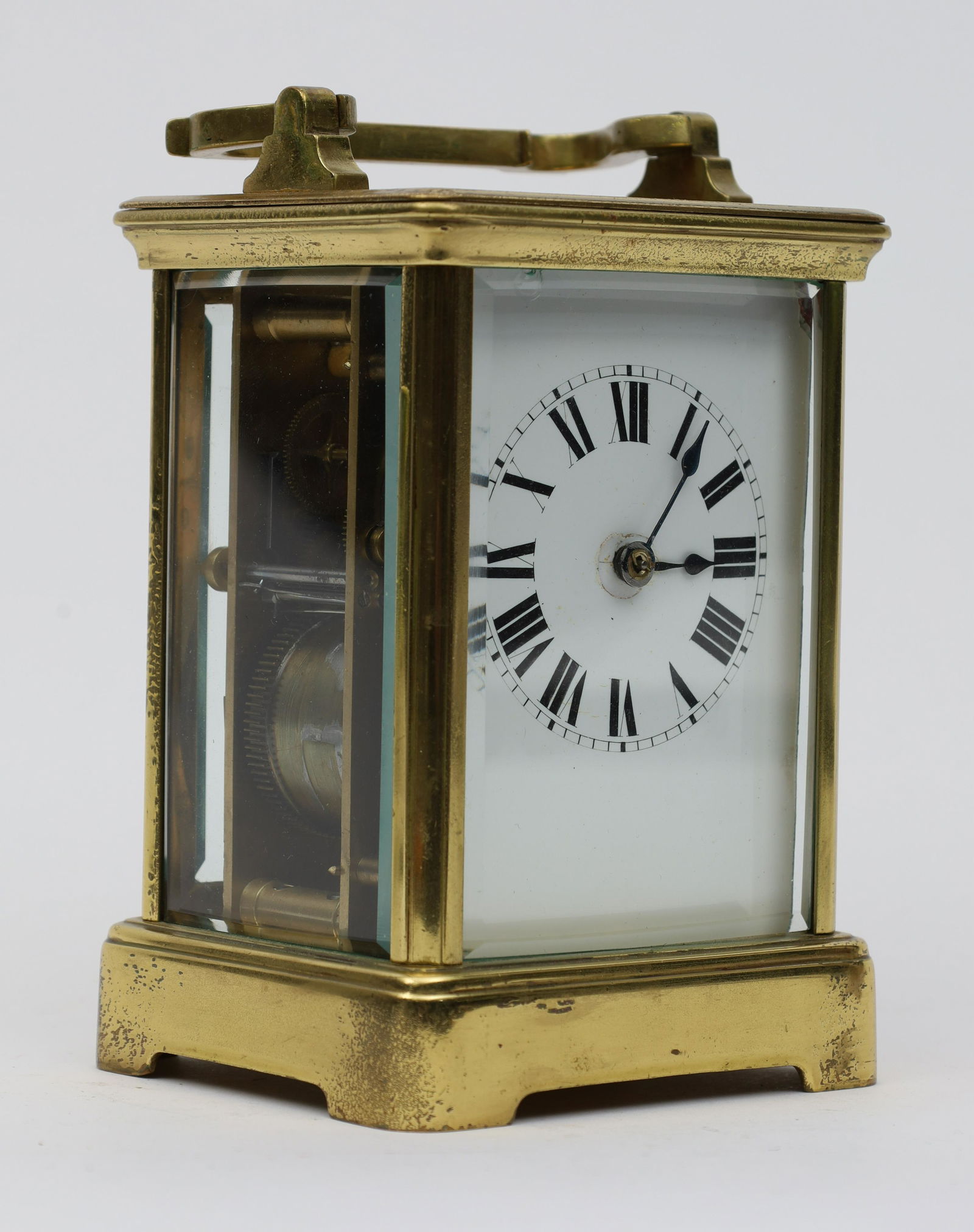 Antique French Brass Repeater Carriage Clock (1 of 9)