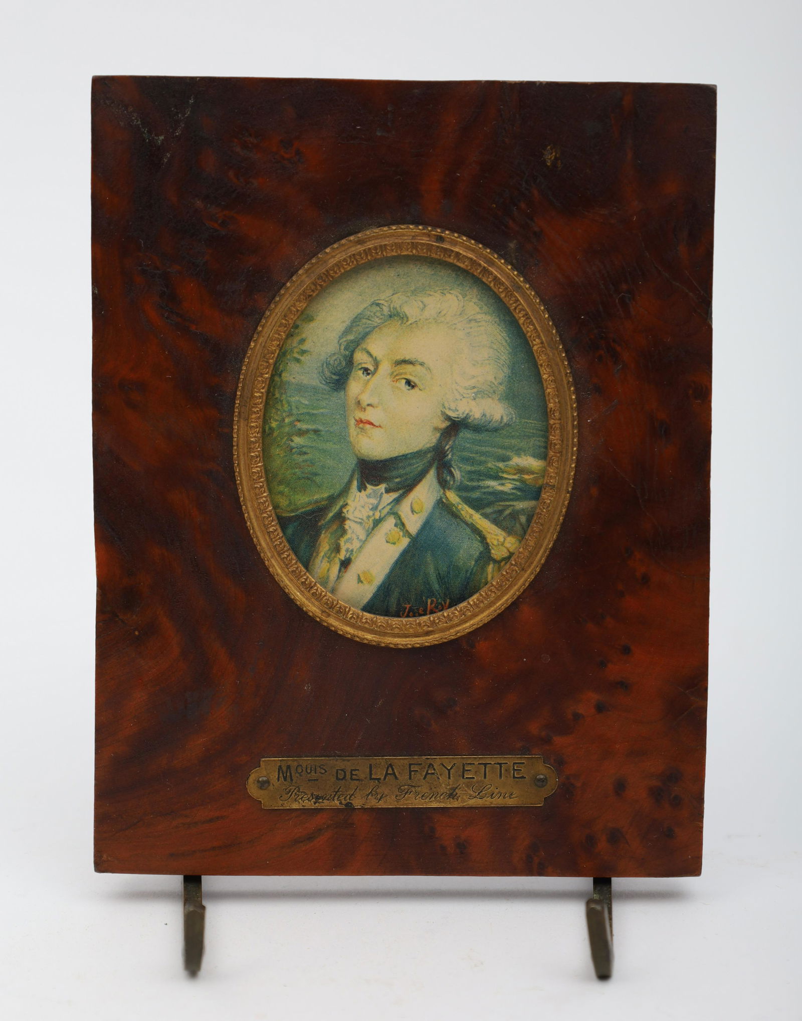 Antique Miniature French Portrait De La Fayette (1 of 7)
