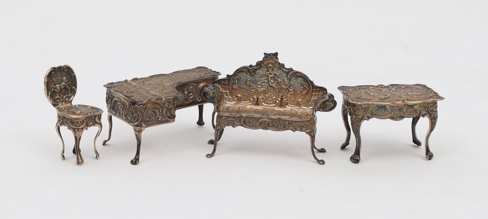 English Sterling Miniature Doll Furniture Set (1 of 11)