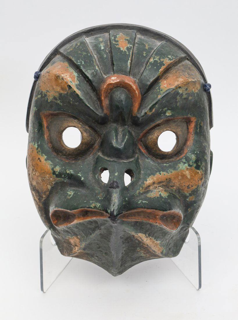 Japanese Carved Noh Mask Kabuki Bird Beak (1 of 9)