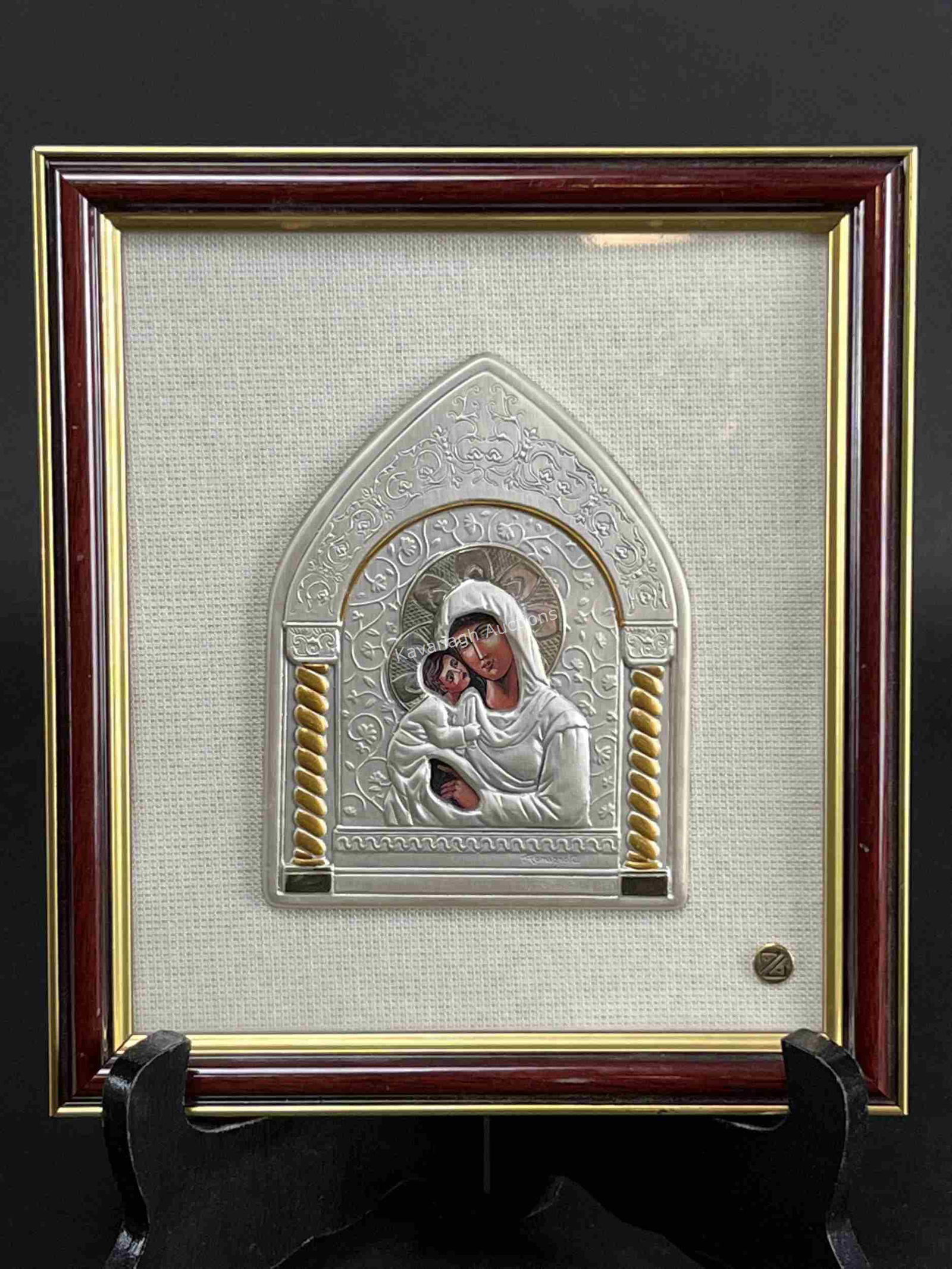 Renzo Romagnoli 925 Silver Religious Icon Plaque (1 of 6)