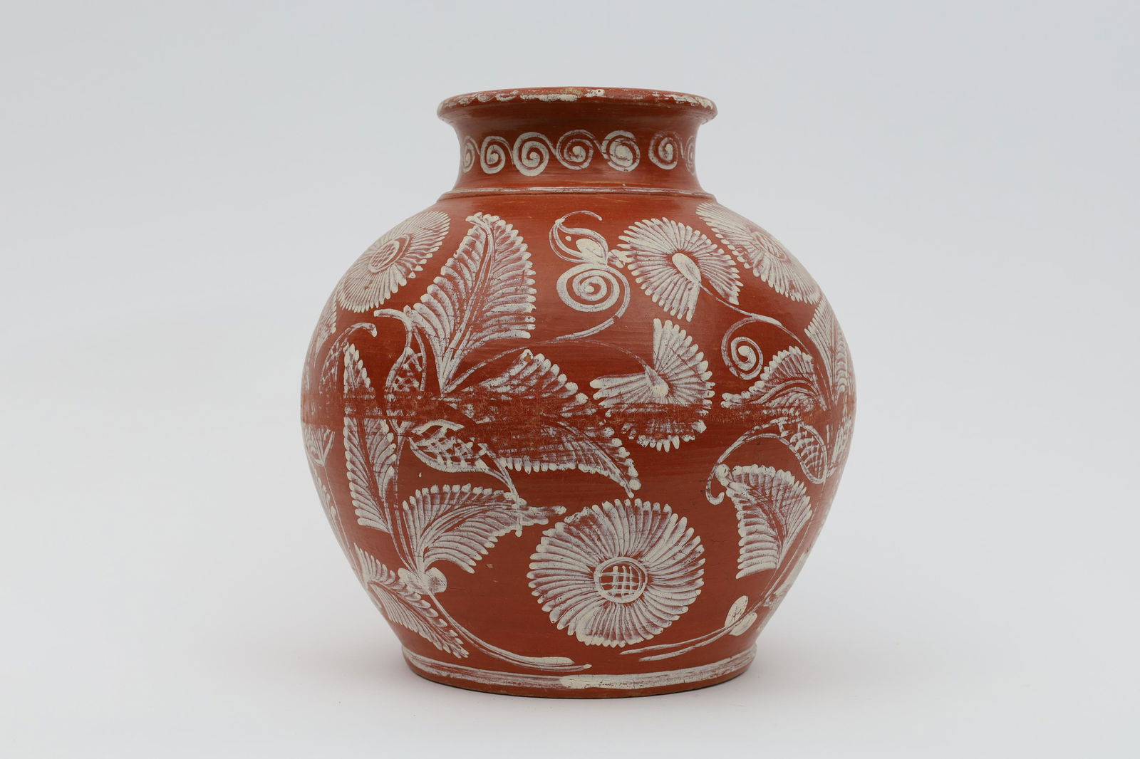 Mexican Painted Pottery Clay Pot Olla Bahia (1 of 10)