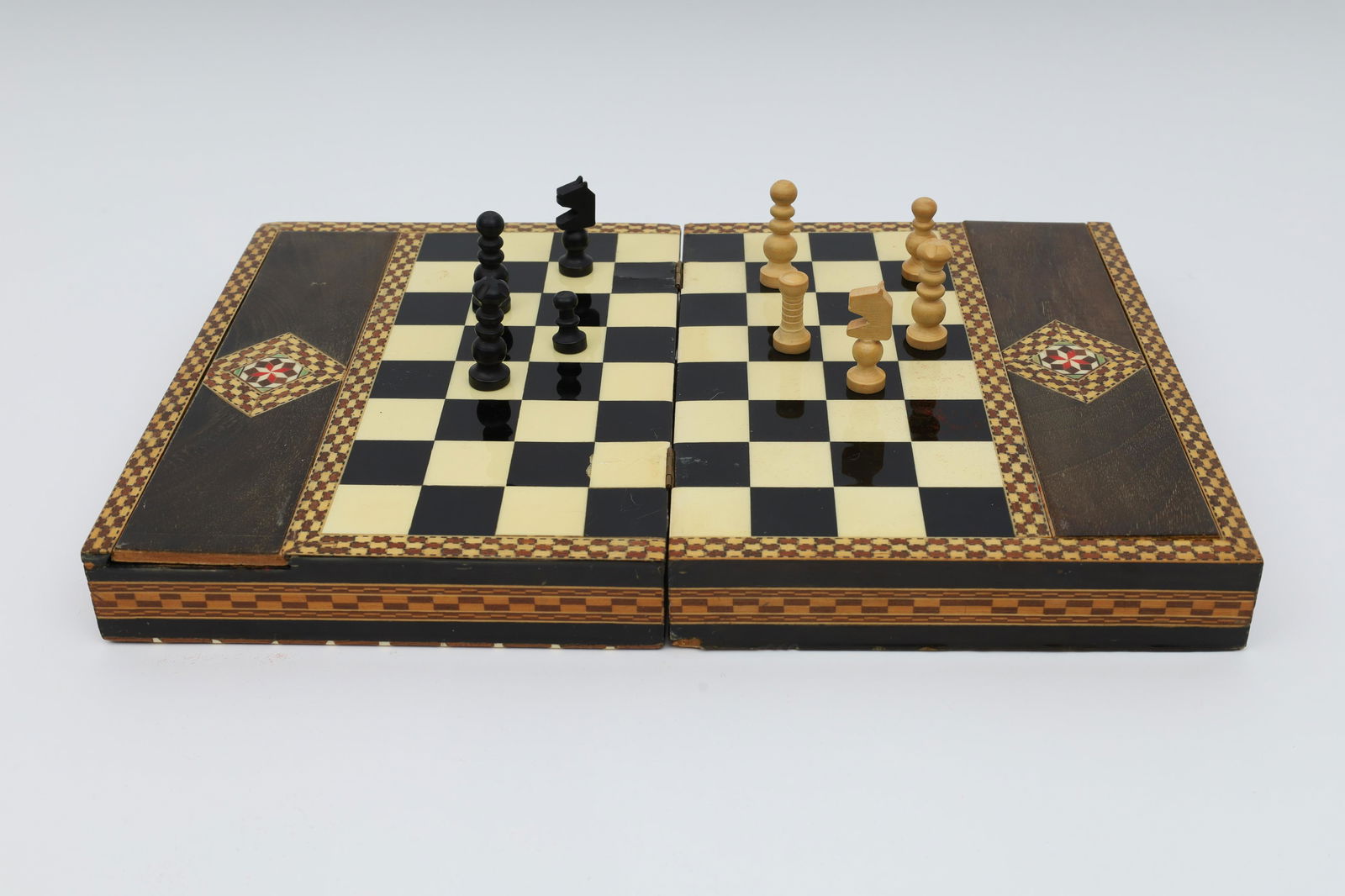 Middle Eastern Parquetry Chess Game Board (1 of 9)